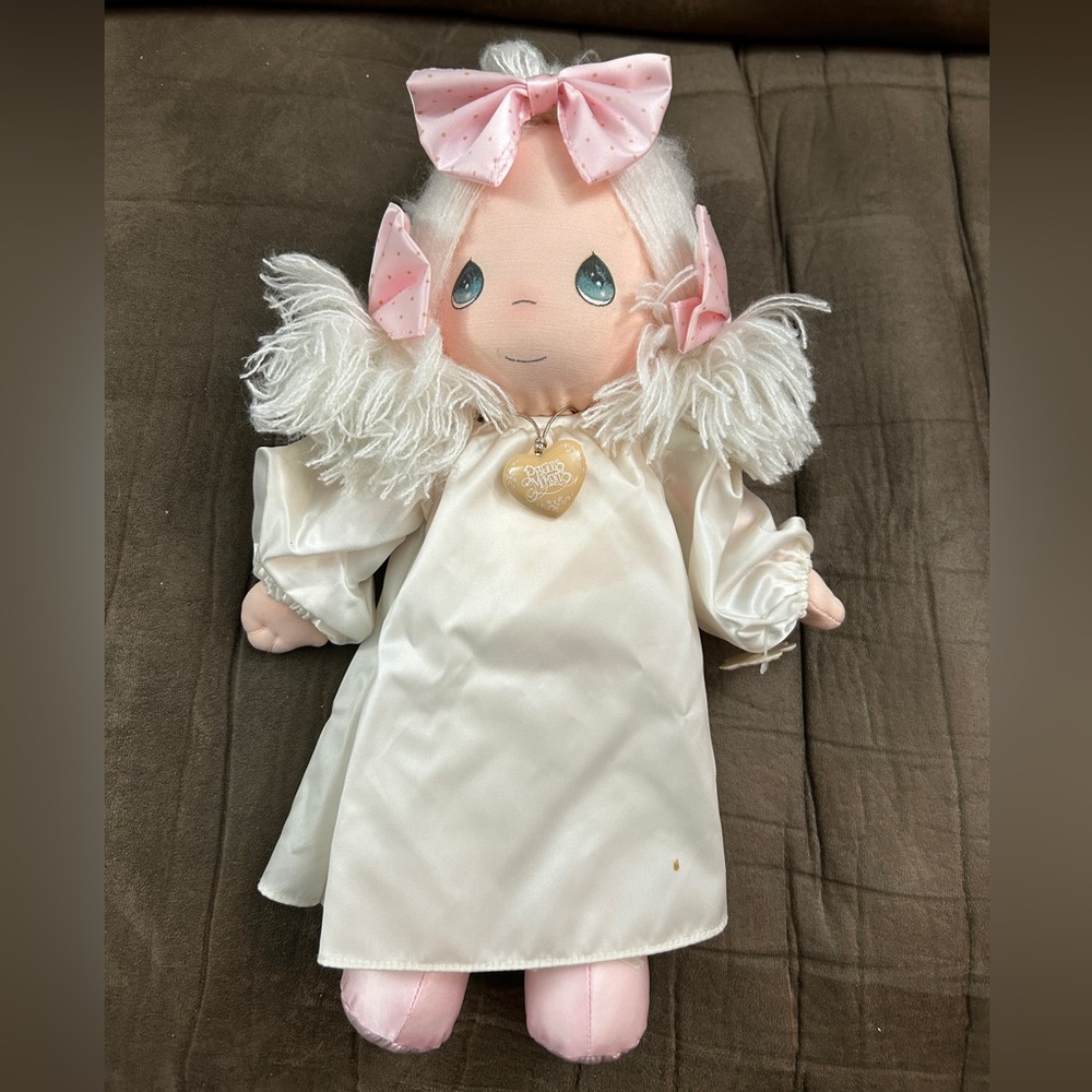 Applause Vintage 1985 PRECIOUS MOMENTS Angel "Angie" Doll 15” with Halo & Wings
